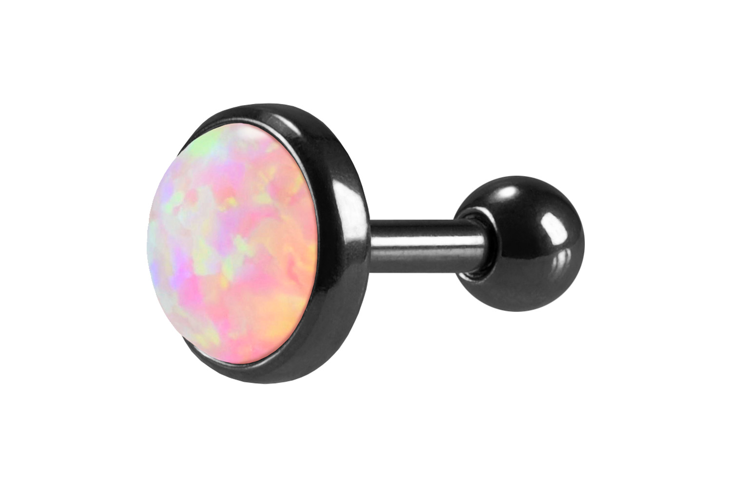 Chirurgenstahl Ohrpiercing SYNTHETISCHER OPAL ++SALE++